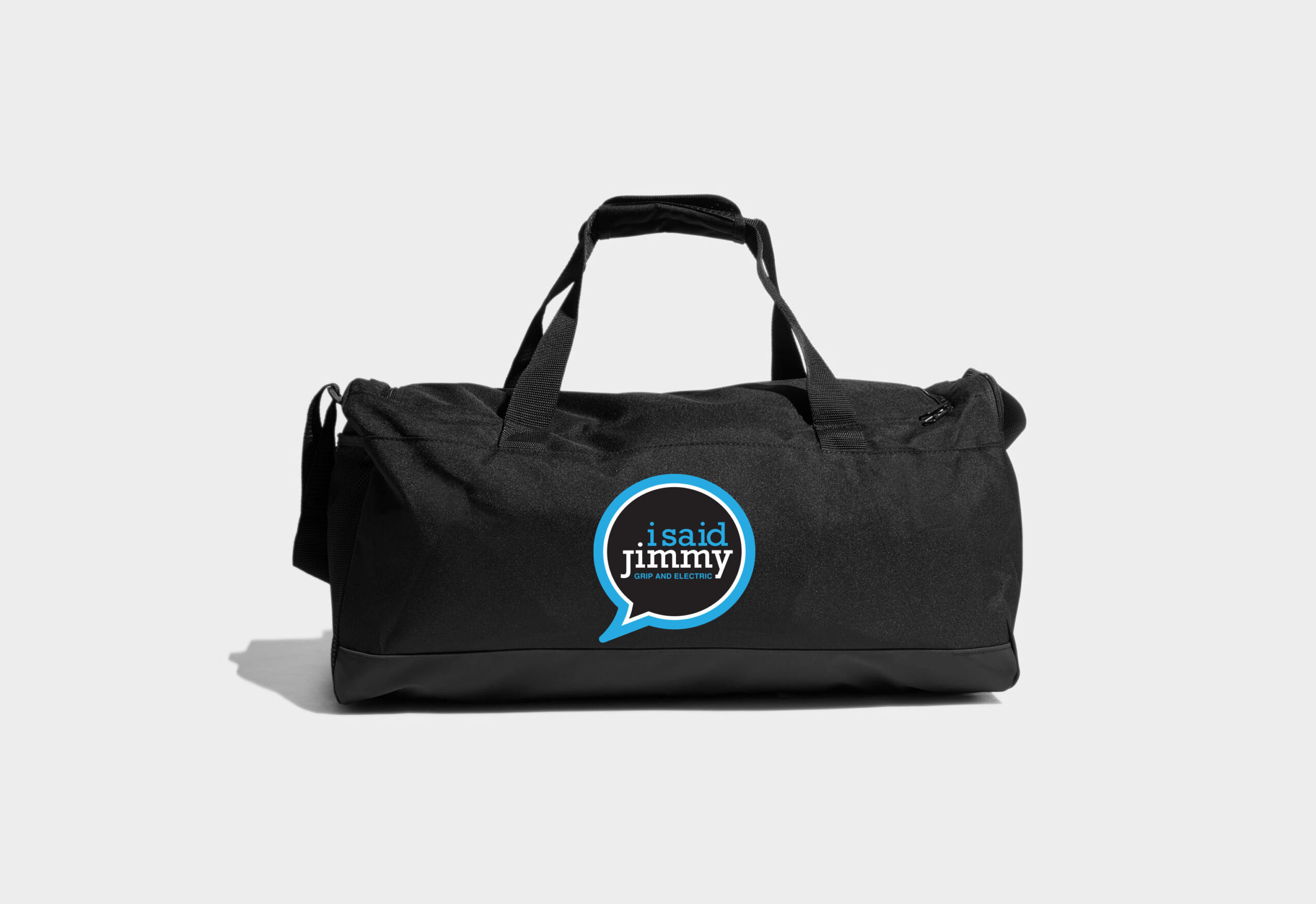 Black Duffel Bag with I Said Jimmy Logo